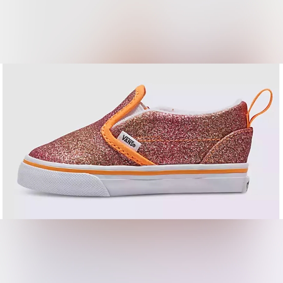 Vans Slip On V Glitter Shoes, Toddler Size 6 - Picture 4 of 9